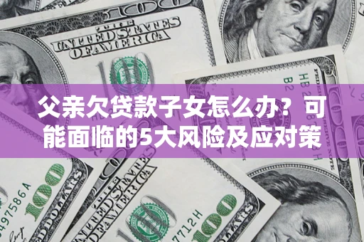 武汉父亲欠贷款子女怎么办？可能面临的5大风险及应对策略