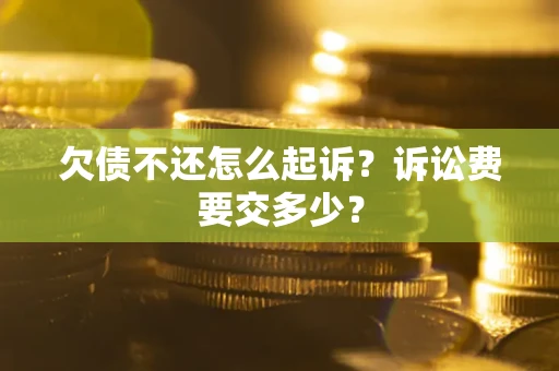 武汉欠债不还怎么起诉？诉讼费要交多少？