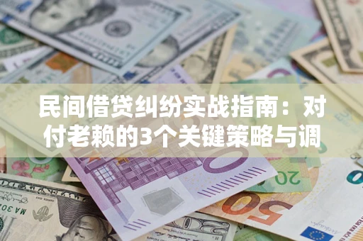 武汉民间借贷纠纷实战指南：对付老赖的3个关键策略与调解盲区解析