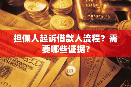 武汉担保人起诉借款人流程？需要哪些证据？